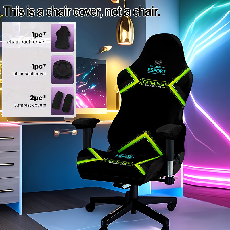 Gaming Chair Lumbar Pillow - One-Piece Stretch Gaming Chair Cover Brilliant