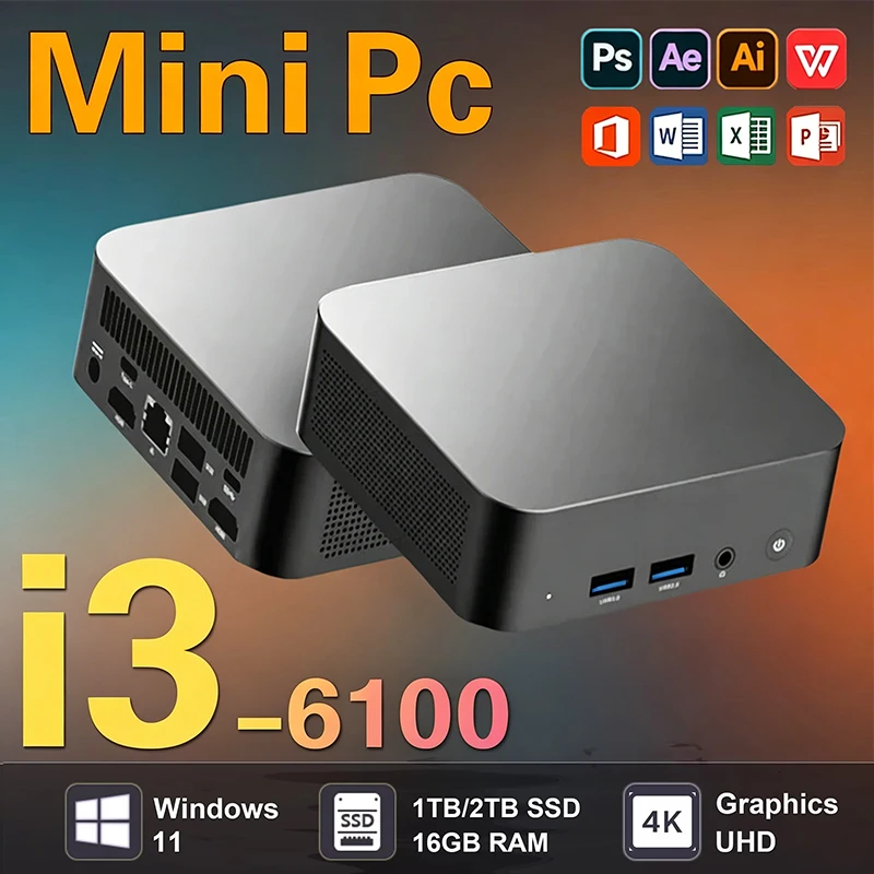 Pc Gaming Usa - 2026 Mini PC Intel Core i3-6100
