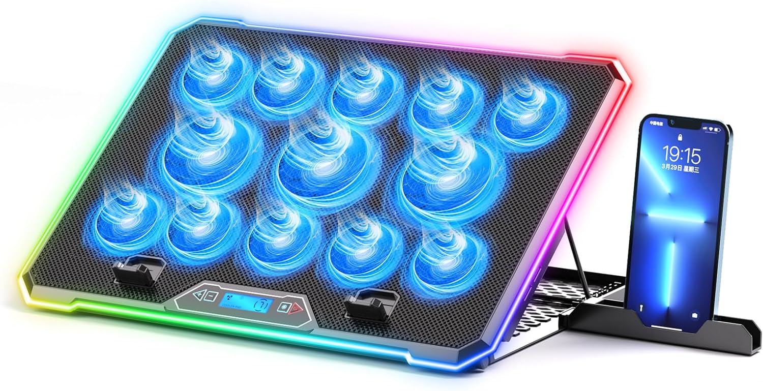 Laptop Cooling Pad - RGB Laptop Cooling Pad Gaming Laptop