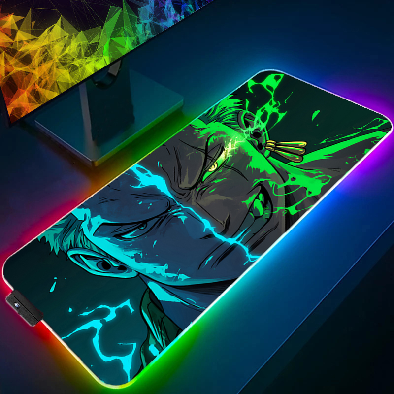 Pc Gaming Setup - ONE PIECE Zoro Mouse Pad RGB