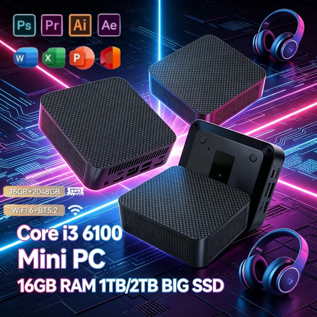 Pc Gaming Cost - Core I3 6100 Cost-effective Mini Portable