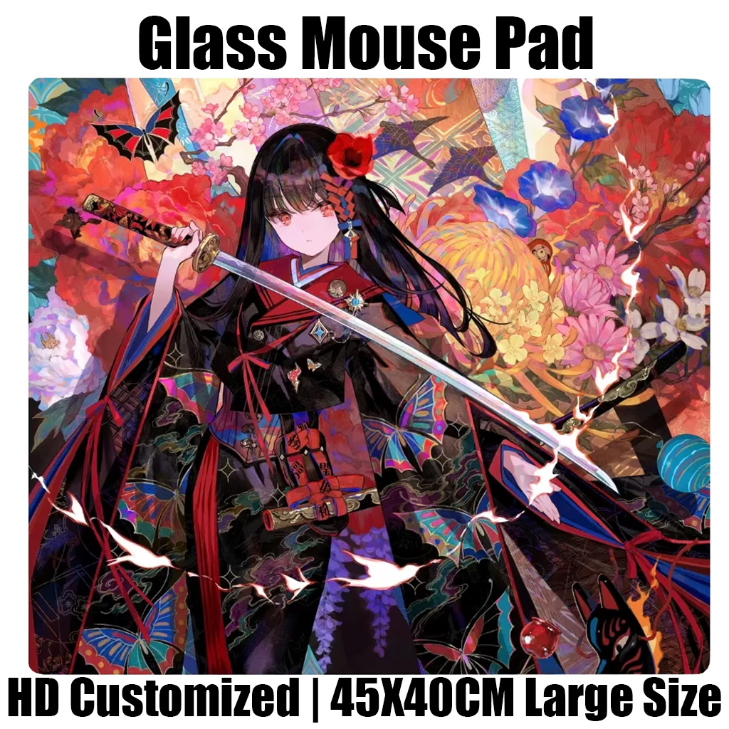 Fps Gaming Mouse - Japanese Anime Flower Girl Glass Mouse