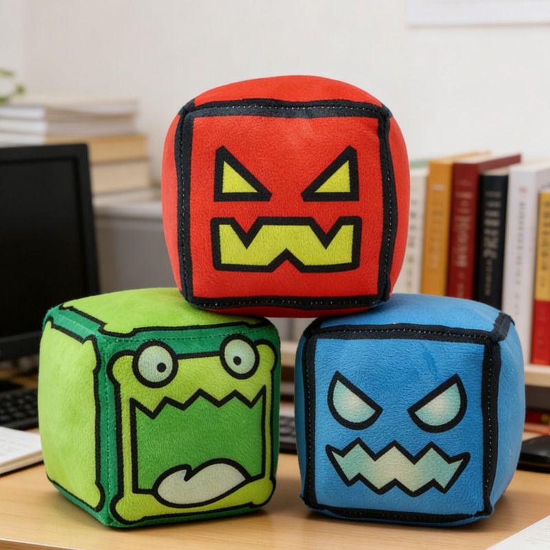 Gaming Chair Lumbar Pillow - Geometryy Kawaii Throw Pillow Cute Stuffed