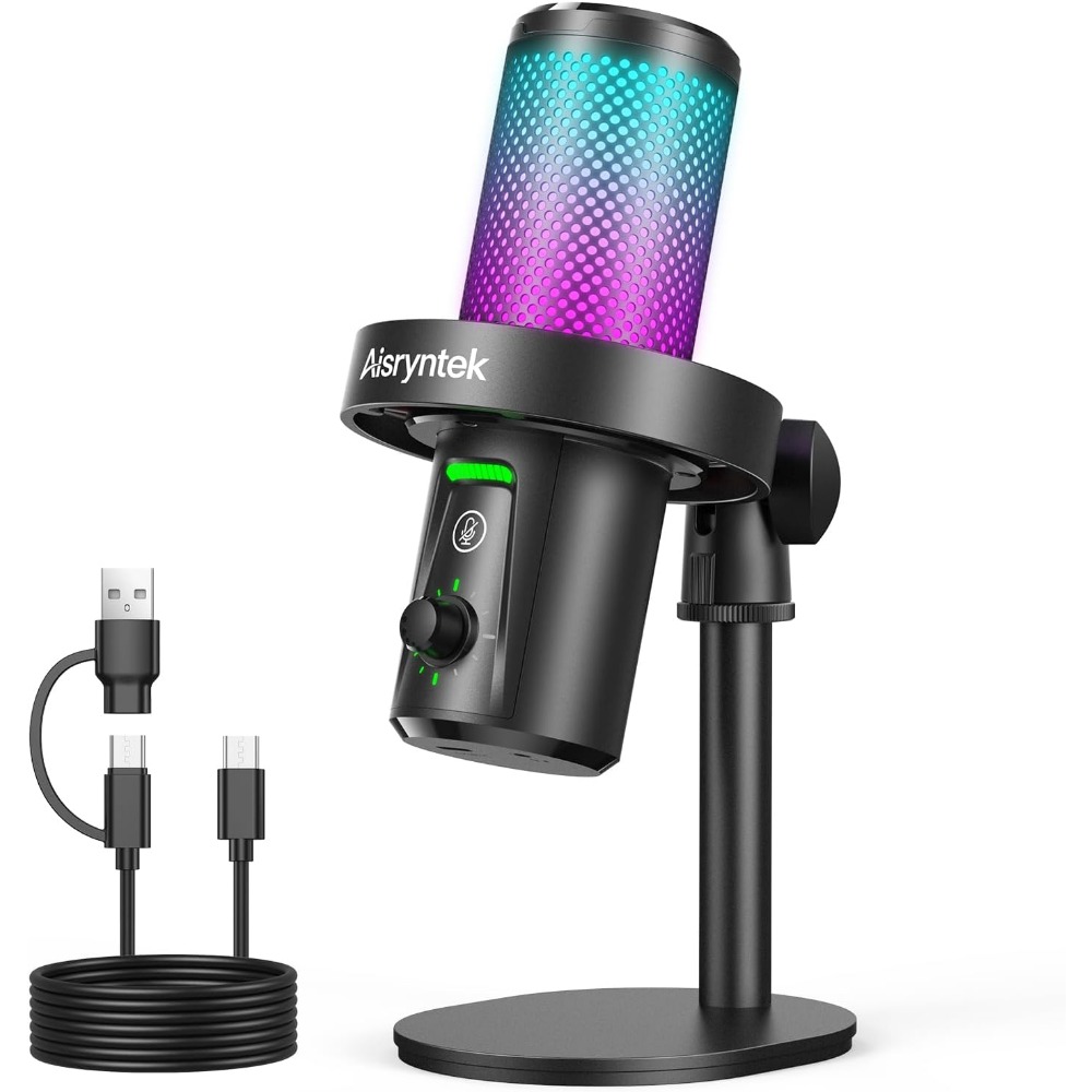 Pc Gaming Usa - 96kHz/24-bit Cardioid Condenser Mic for PC