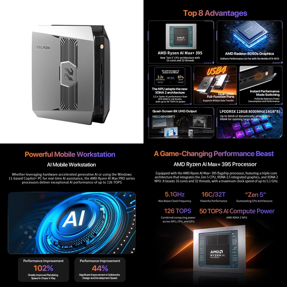 Pc Gaming Mini - OpenClaw Ryzen AI Max+ 395 Mini