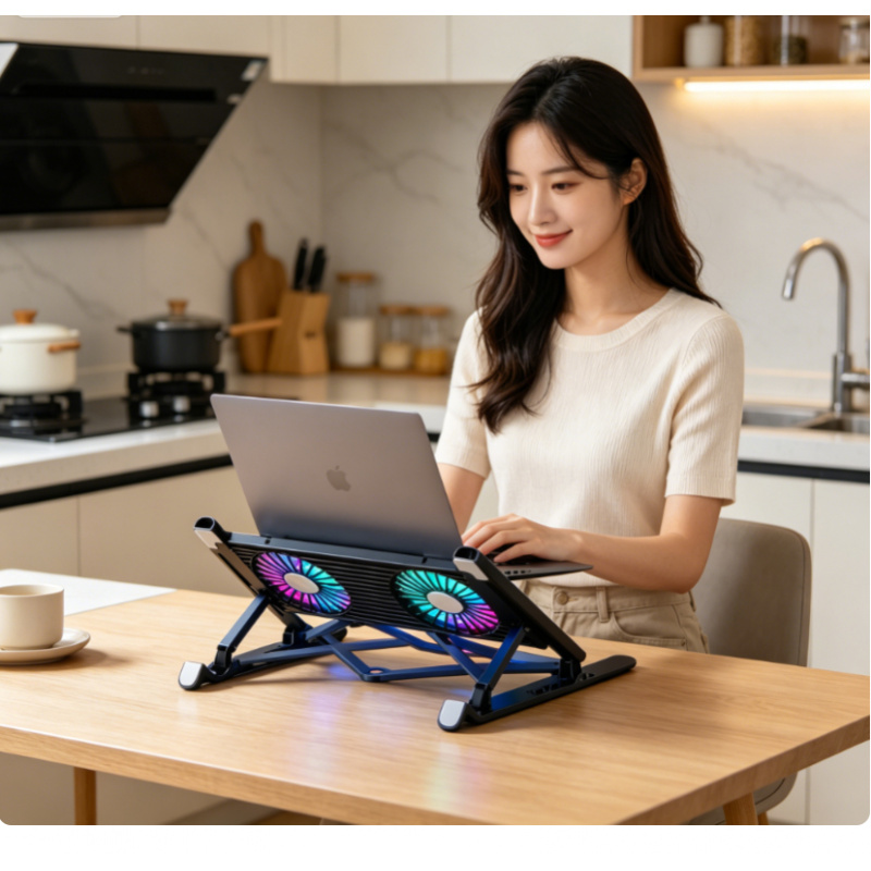 Laptop Cooling Pad - New Laptop Cooler Base Stand Foldable