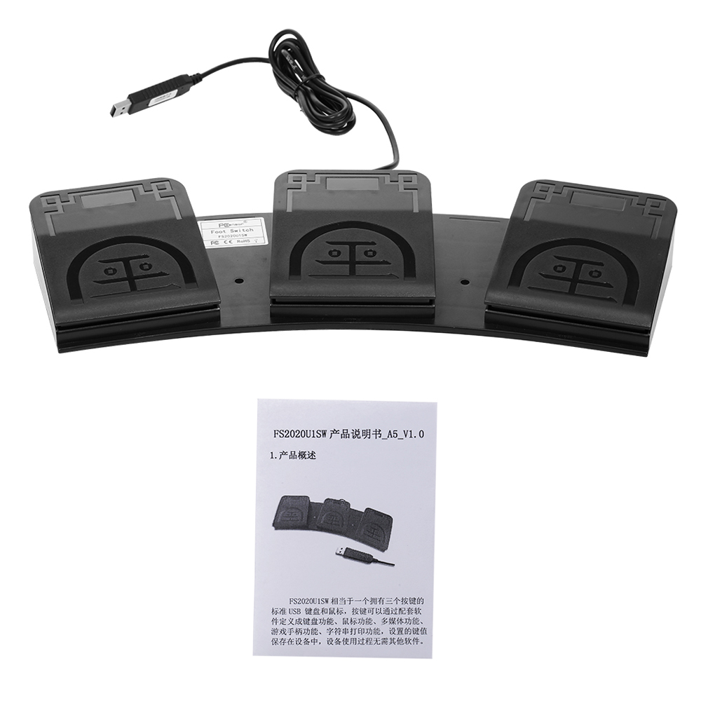 Usb Foot Pedal Gaming - USB Triple Foot Pedal PC Game