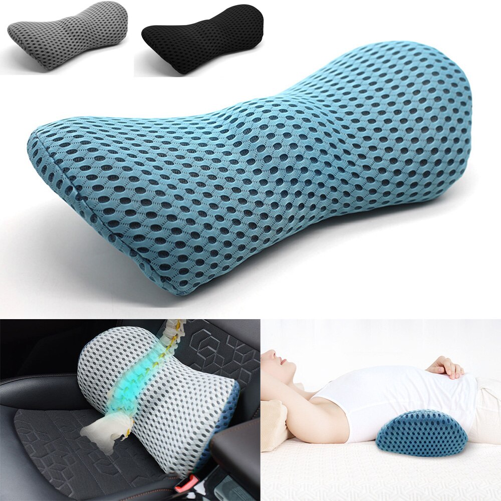 Gaming Chair Lumbar Pillow - Breathable Memory Cushion Interior Accessories Bed
