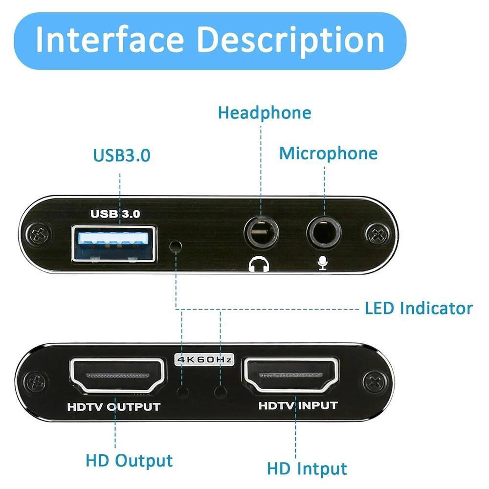 4K HDMI-Compatible to USB 3.0  - Pc Gaming Games review and price