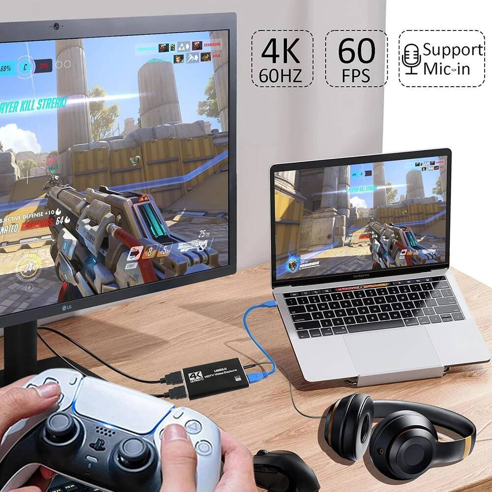 4K HDMI-Compatible to USB 3.0  - Pc Gaming Games review and price