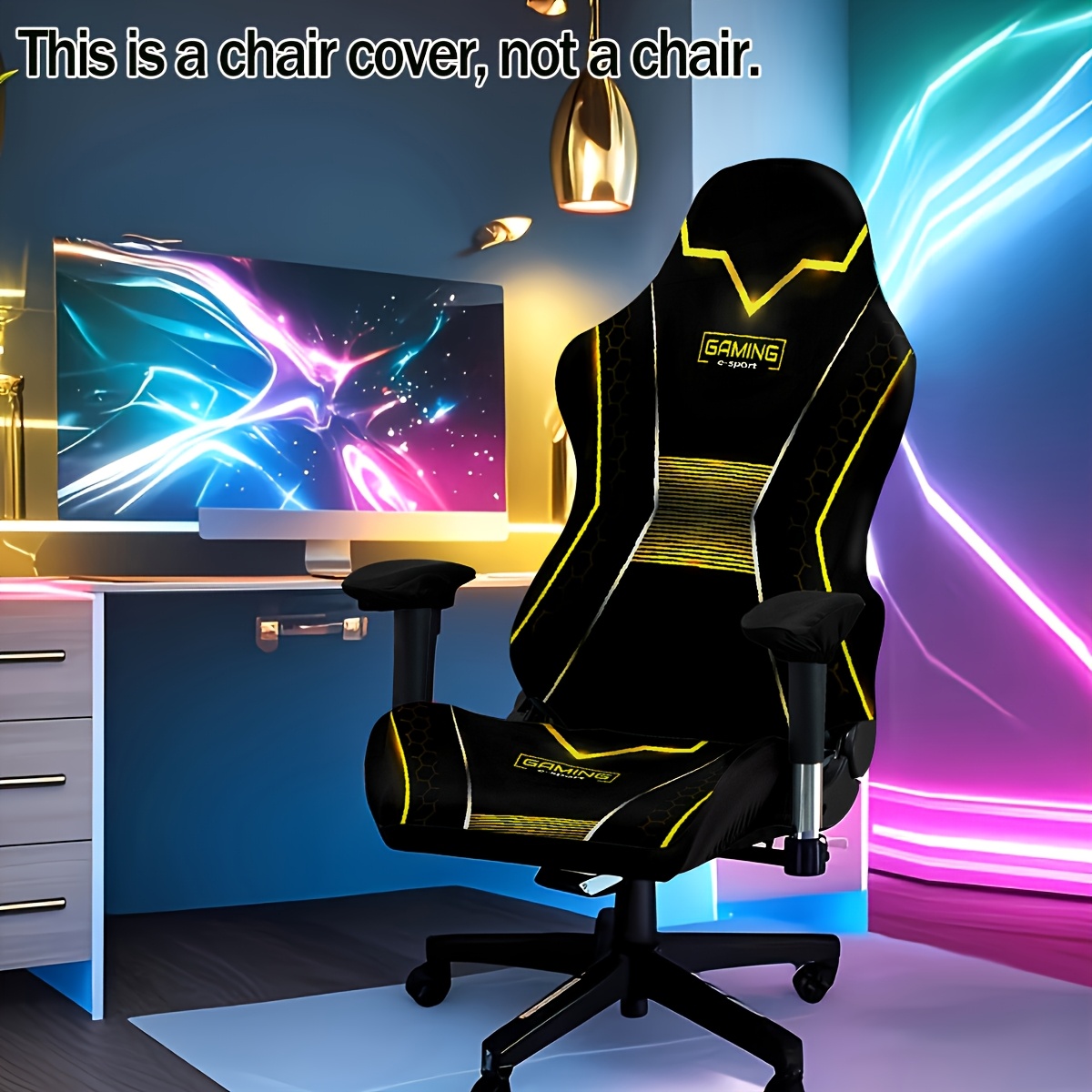 One-Piece Stretch Gaming Chair - Gaming Chair Lumbar Pillow review and price