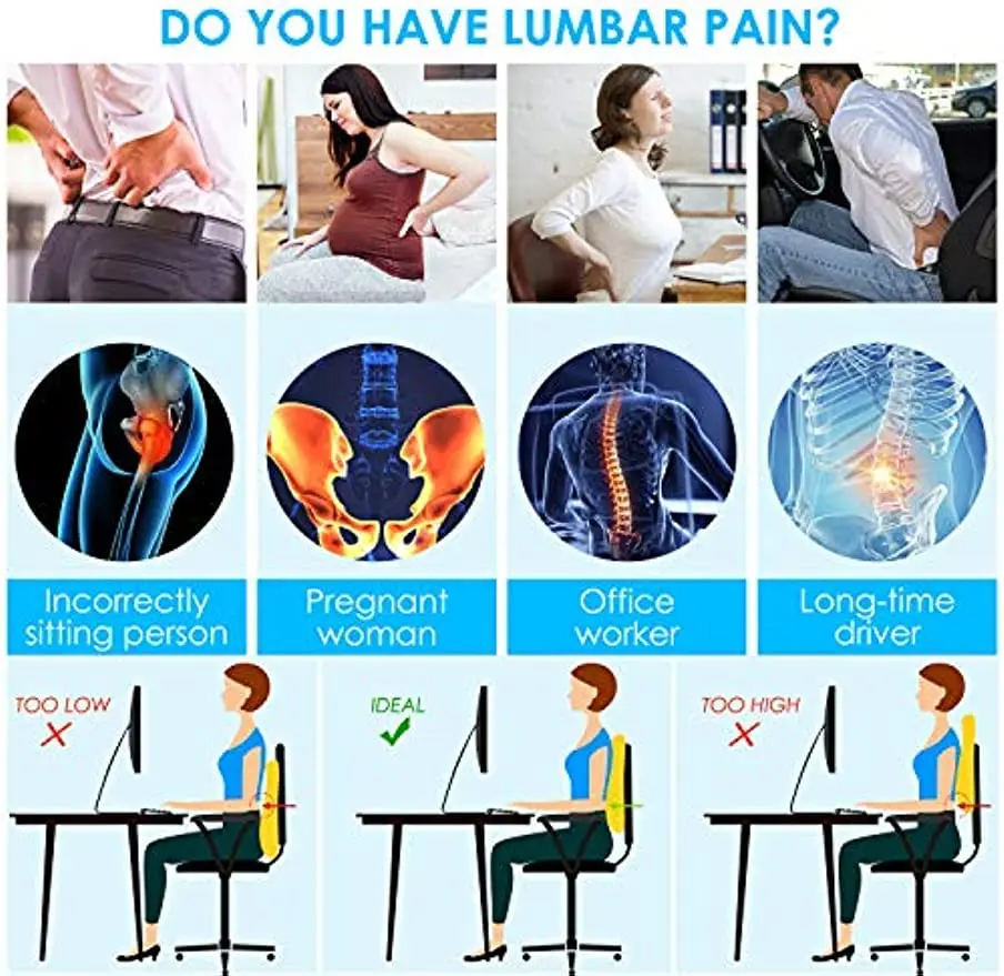 Lumbar Support Pillow Memory F - Gaming Chair Lumbar Pillow review and price