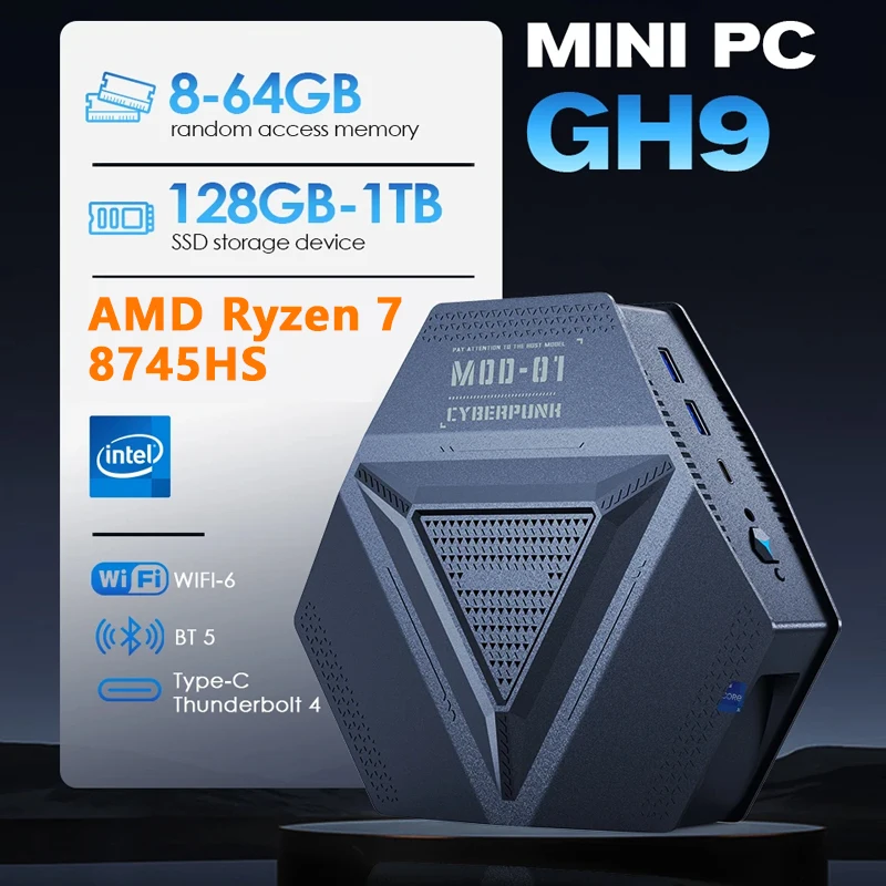 Mini PC WIFI6 Type-C HD DP AMD - Pc Gaming Cost review and price