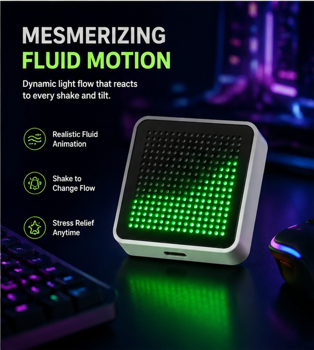 LED Fluid Simulation Desktop O - Pc Gaming Setup review and price