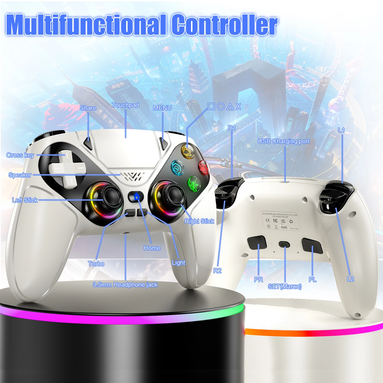 Wireless Controller Gamepad Fo - Pc Gaming Ps5 review and price