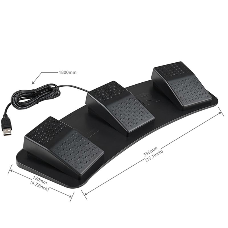 A64I USB Triple Foot Switcher  - Usb Foot Pedal Gaming review and price