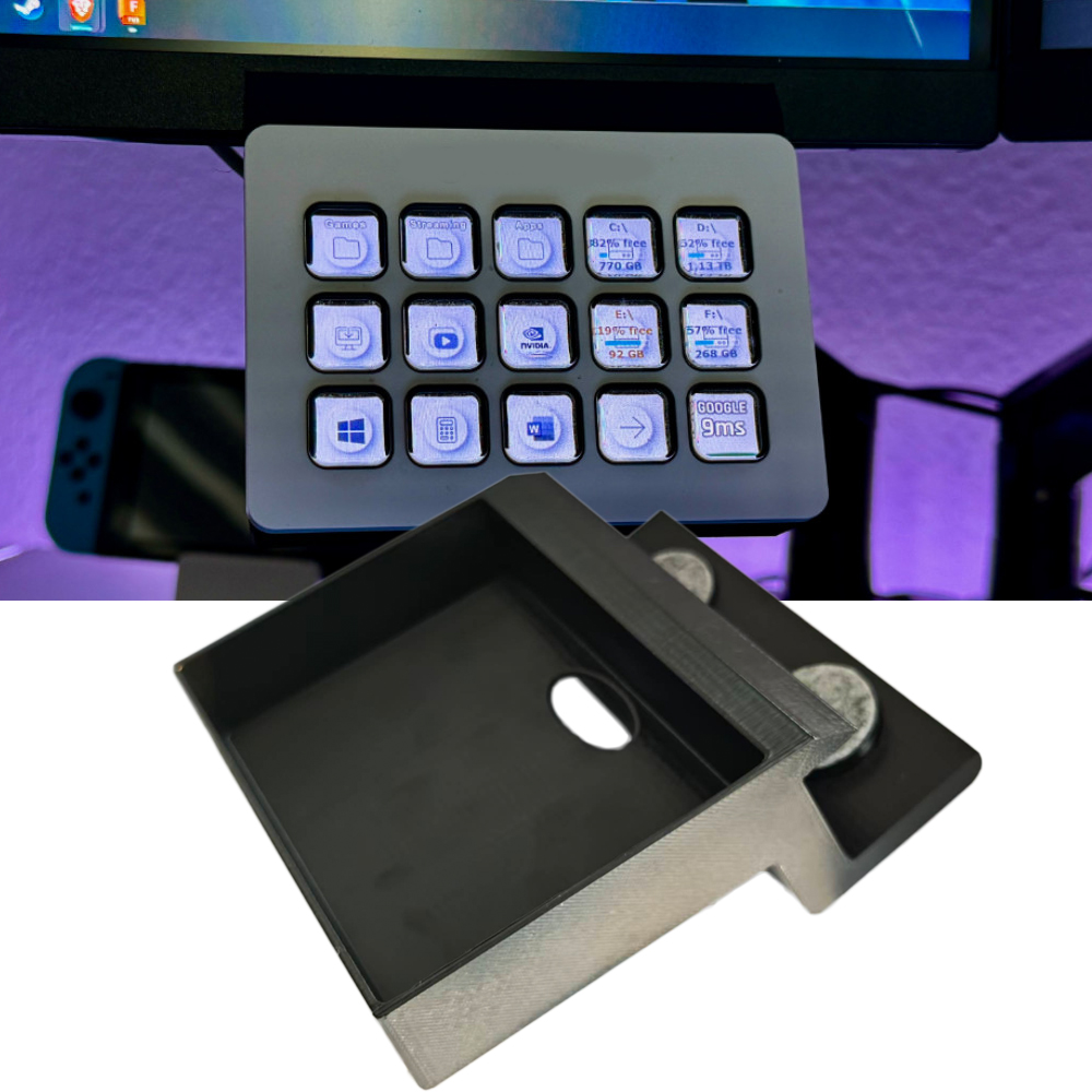 3D Printed Mount Under Monitor - Stream Deck review and price