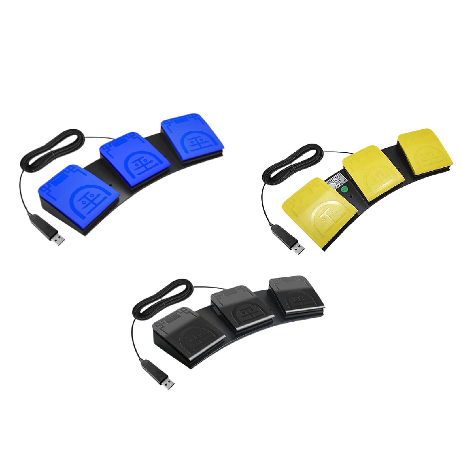 Ergonomic Triple Pedal Footswi - Usb Foot Pedal Gaming review and price