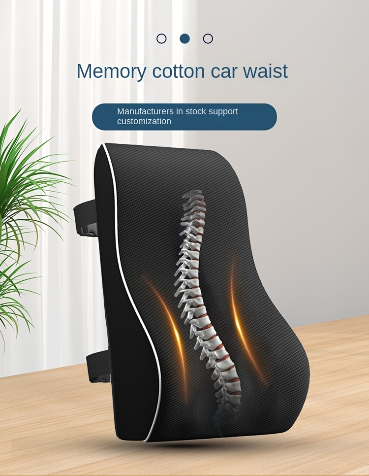 Ergonomic Memory Foam Car Seat - Gaming Chair Lumbar Pillow review and price