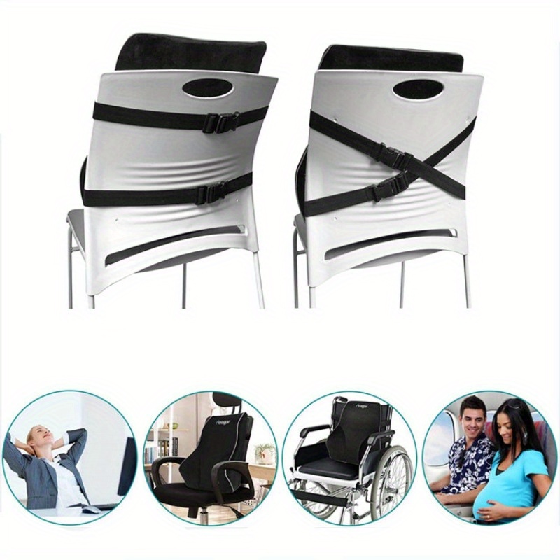 Ergonomic Memory Foam Car Seat - Gaming Chair Lumbar Pillow review and price