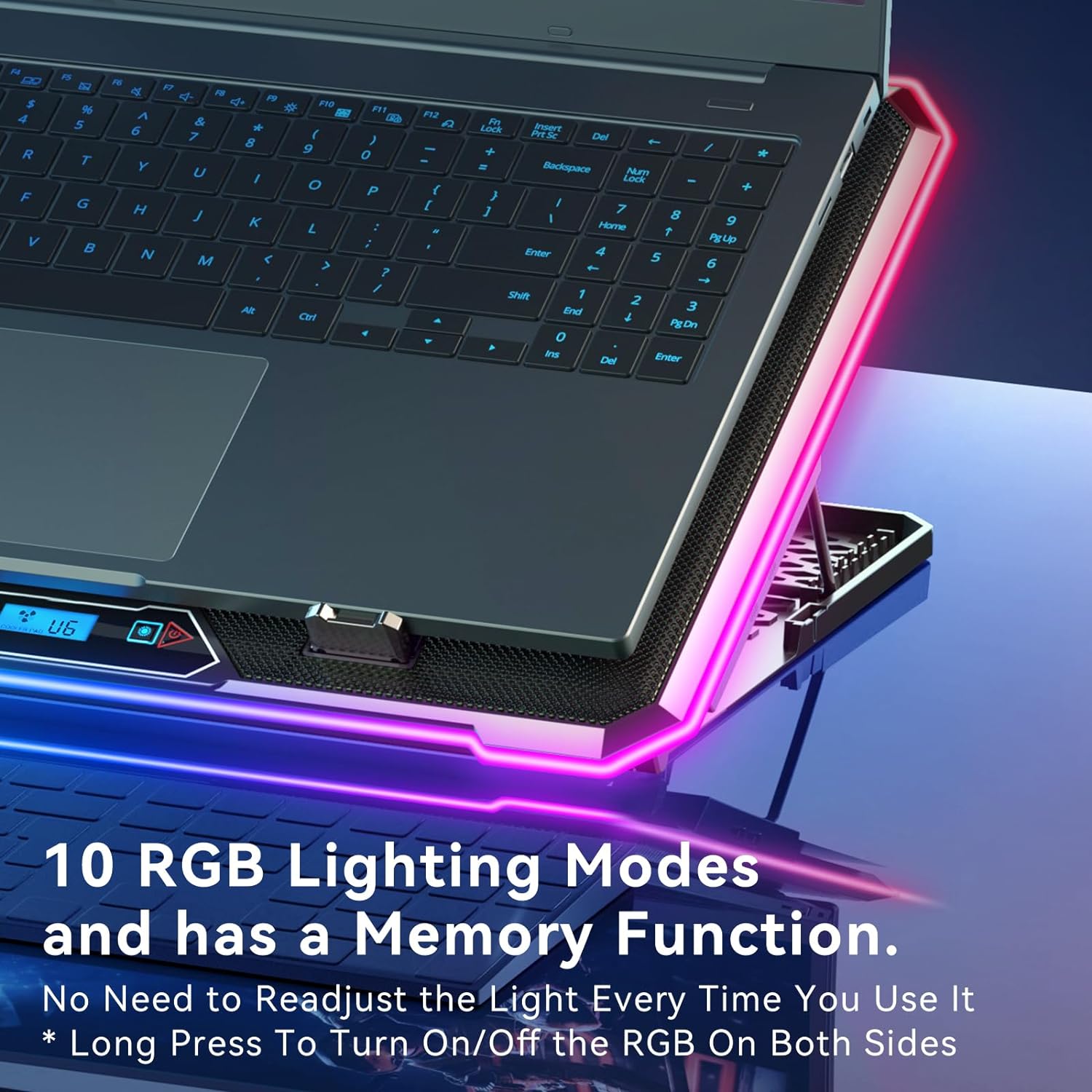 RGB Laptop Cooling Pad Gaming  - Laptop Cooling Pad review and price