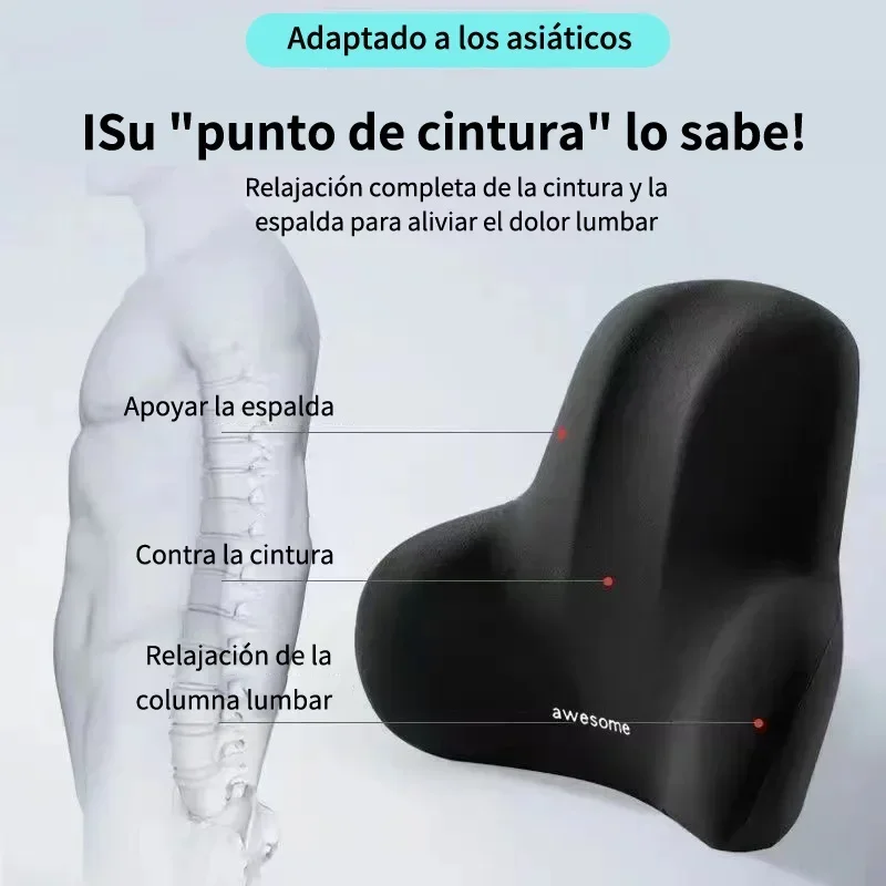 Memory Foam Lumbar Back Cushio - Gaming Chair Lumbar Pillow review and price