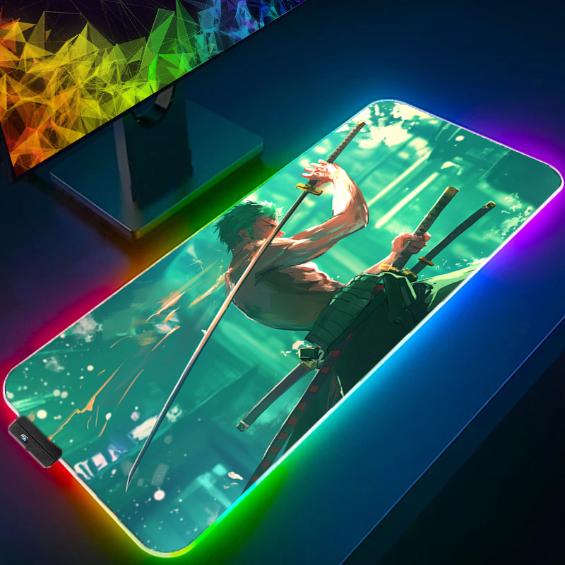 ONE PIECE Zoro Mouse Pad RGB G - Pc Gaming Setup review and price