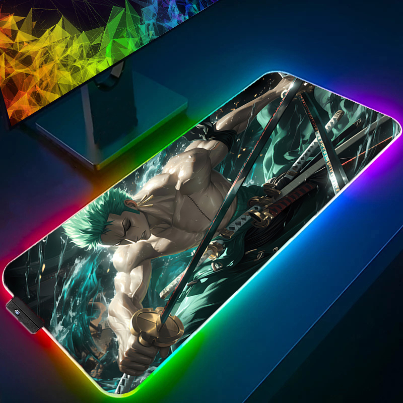 ONE PIECE Zoro Mouse Pad RGB G - Pc Gaming Setup review and price