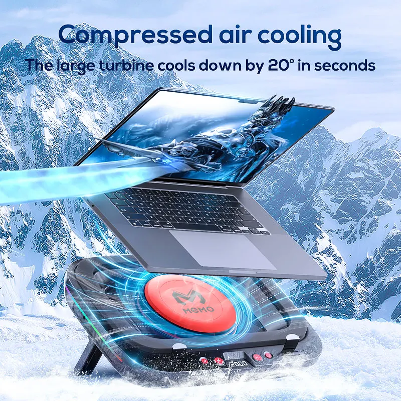 Memo Laptop Cooler with LED Di - Laptop Cooling Pad review and price