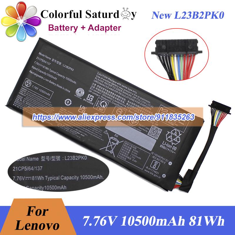 New L23B2PK0 Battery 7.76V 105 - Pc Gaming Lenovo Legion review and price
