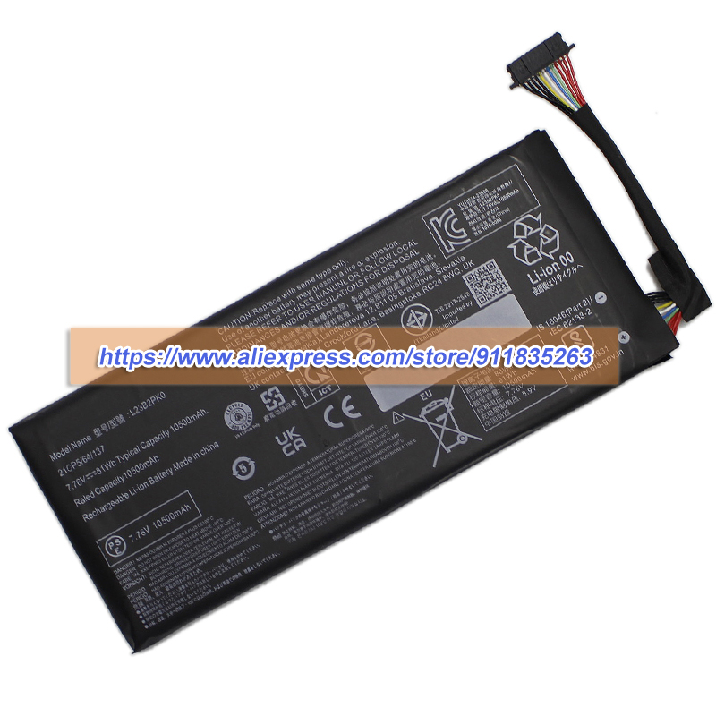 New L23B2PK0 Battery 7.76V 105 - Pc Gaming Lenovo Legion review and price