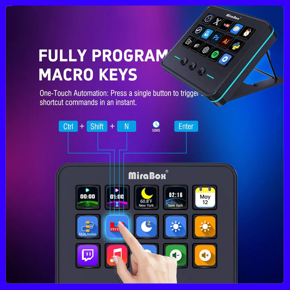 Mirabox M18 V3 Stream Deck Cre - Stream Deck review and price