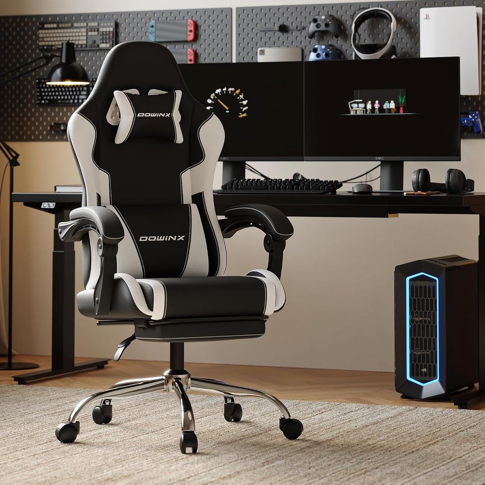 Ergonomic Gaming Chair with Lu - Gaming Chair Lumbar Pillow review and price
