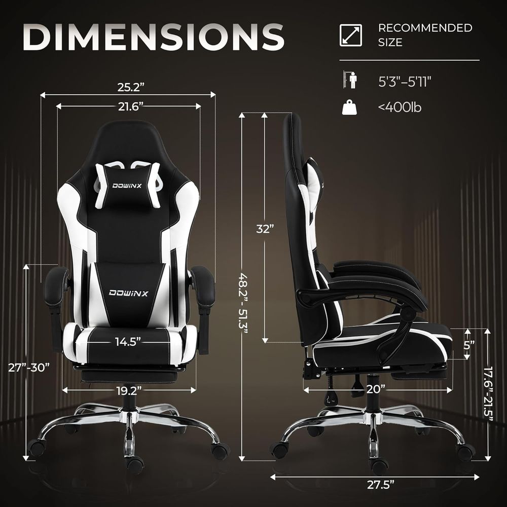 Ergonomic Gaming Chair with Lu - Gaming Chair Lumbar Pillow review and price