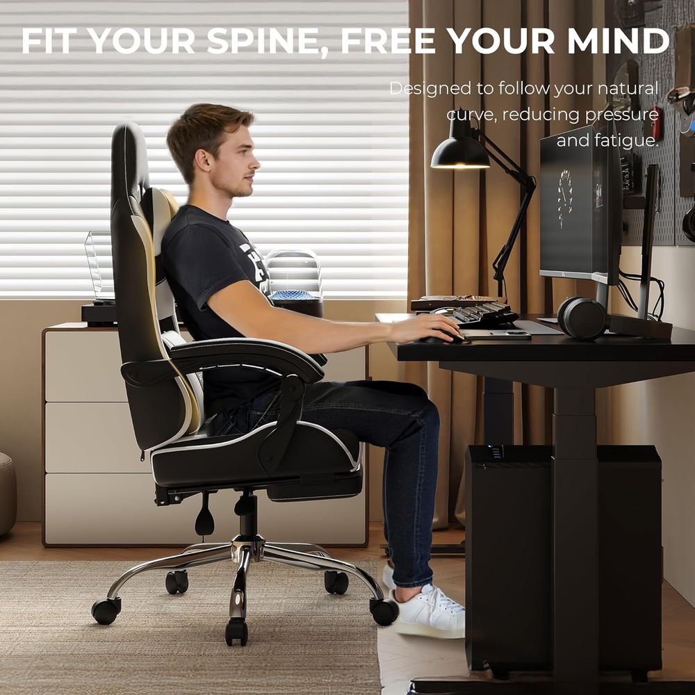 Ergonomic Gaming Chair with Lu - Gaming Chair Lumbar Pillow review and price