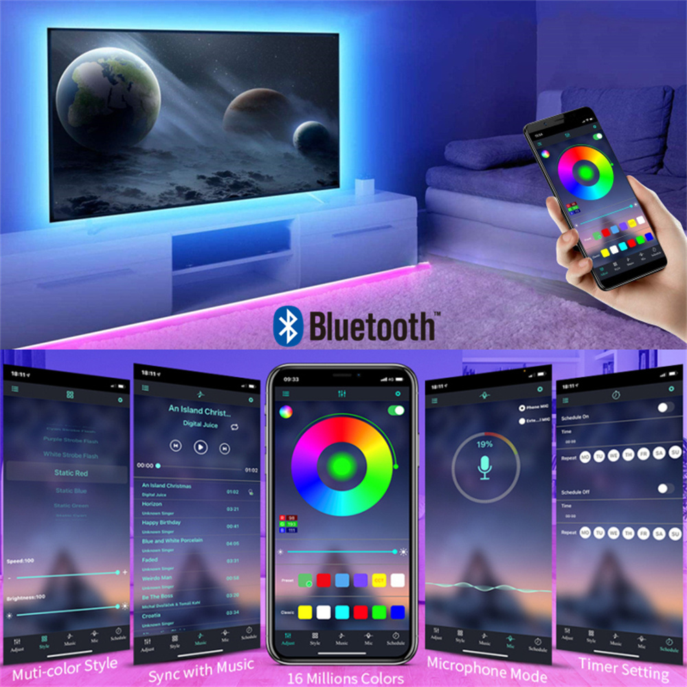 RGB 5050 LED Strip Lights App  - Pc Gaming On Tv review and price
