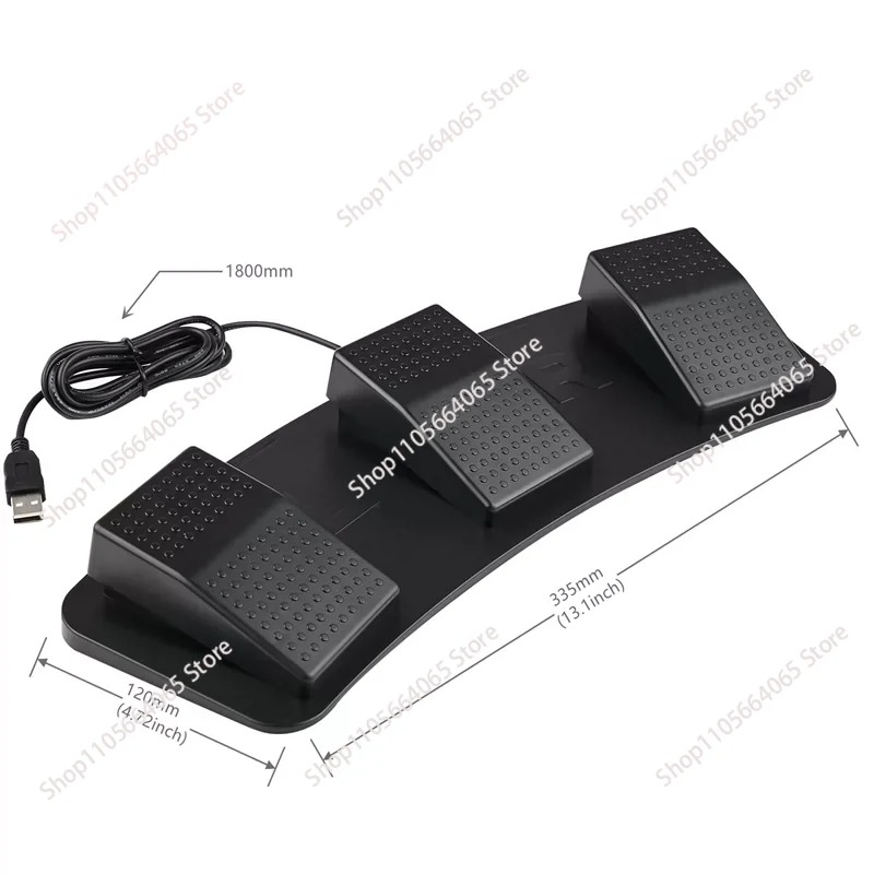USB 3-Pedal Foot Switch Progra - Usb Foot Pedal Gaming review and price