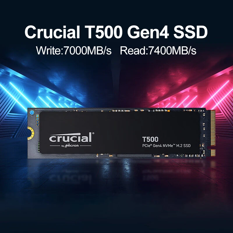 Crucial T500 1TB Gen4 NVMe M.2 - Pc Gaming Ps5 review and price